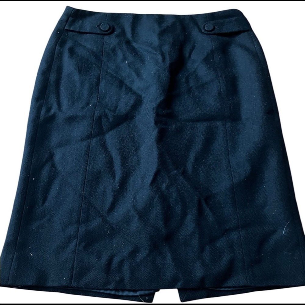 J crew wool skirt size 4 polyester lined